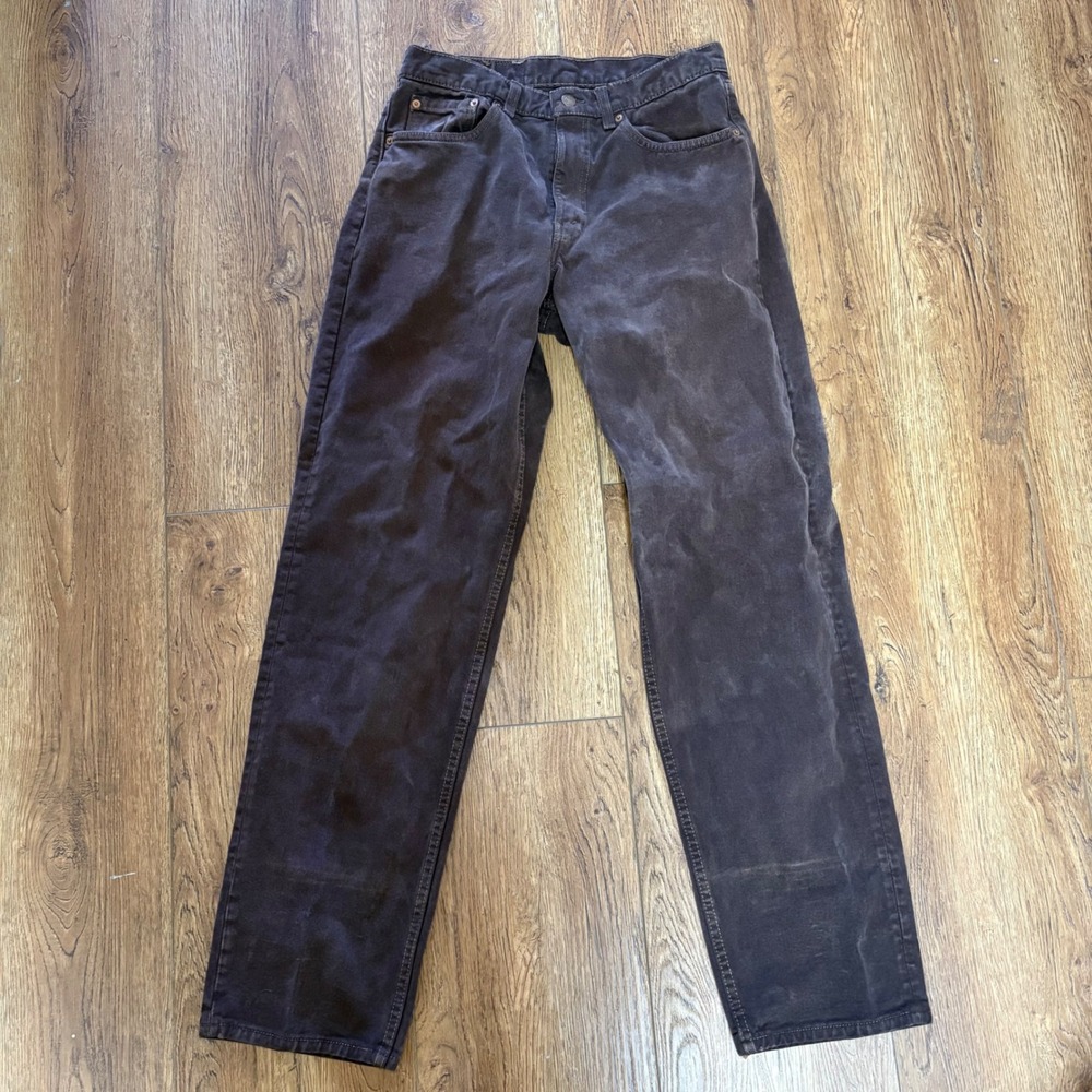 VTG 1993 Levis 511 Brown Jeans Mens 31x32 USA Made 90s Straight Leg Denim rugged